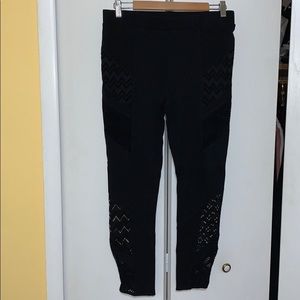 Bebe see through detail legging